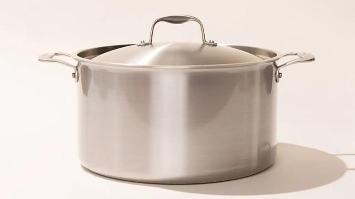 Made In 12 Qt Stock Pot w/Lid - Stainless Clad