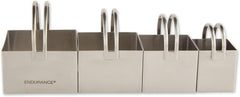 Endurance Square Biscuit Cutter - Rippled (Set of 4)