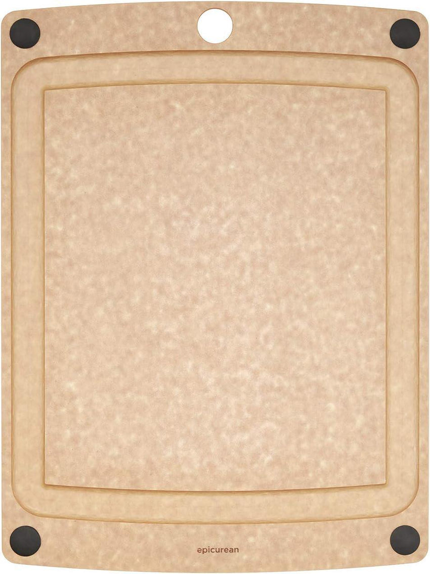 Epicurean Cutting Board - 11.5" x 9" Natural/Black  Buttons (All-in-One Series)
