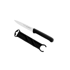 Black Spear Point Parer with Matching Sheath - 4"