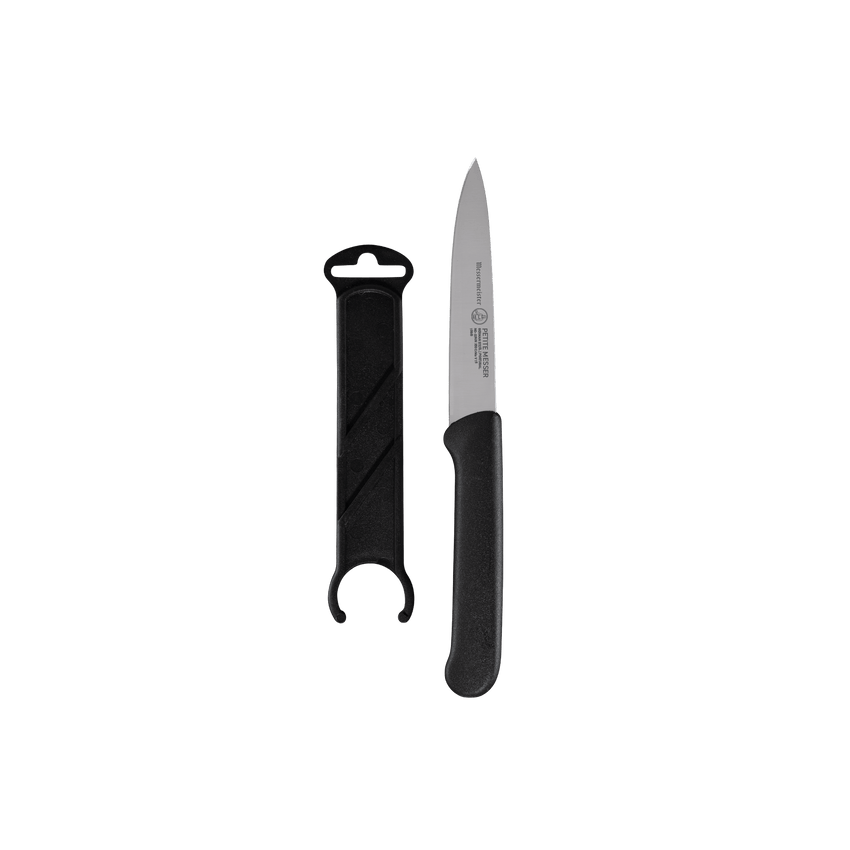 Black Spear Point Parer with Matching Sheath - 4"