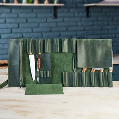 The Professional's Leather Knife Roll