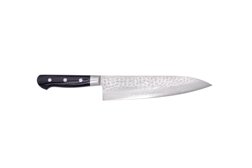Kikuichi Warikomi Damascus Tsuchime Gyuto 8" (21 cm)