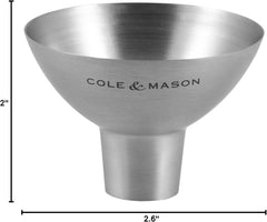 Cole & Mason Salt and Pepper Funnel - Stainless Steel
