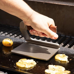 Made In Grill Press w/Leather Handle Cover