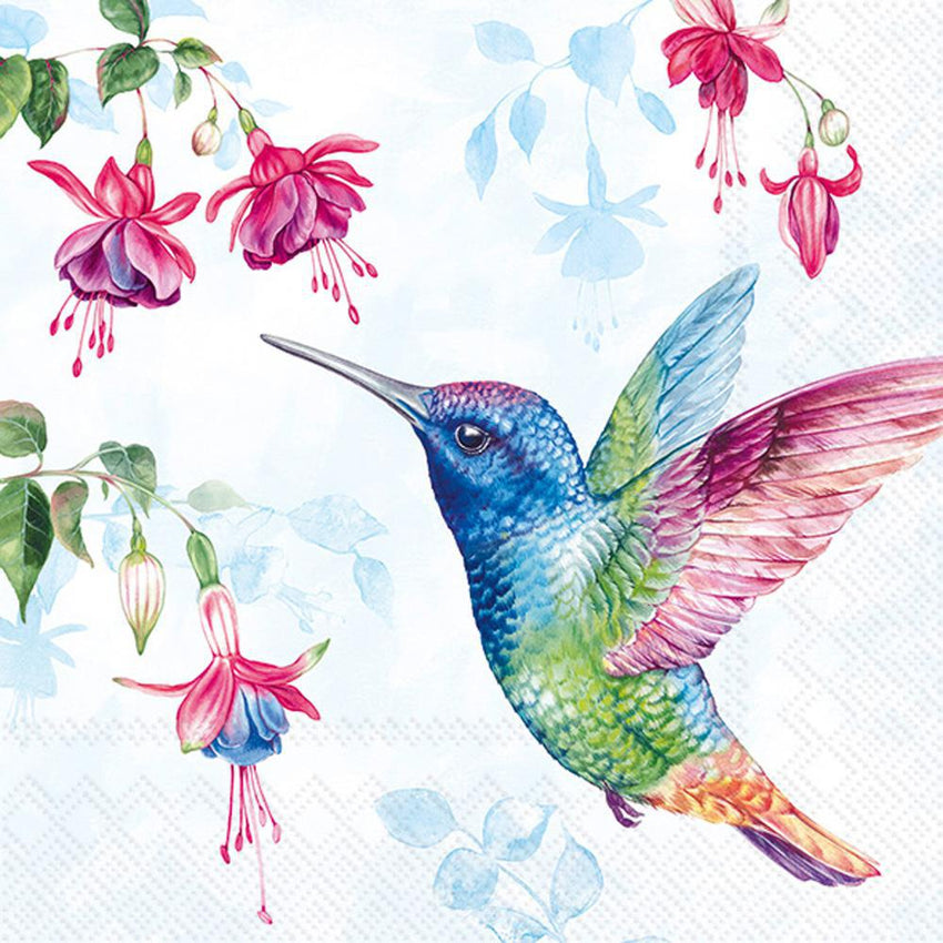 Beverage Napkin - Hummingbird