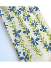 Dusty Blue Floral Vine High Fiber
