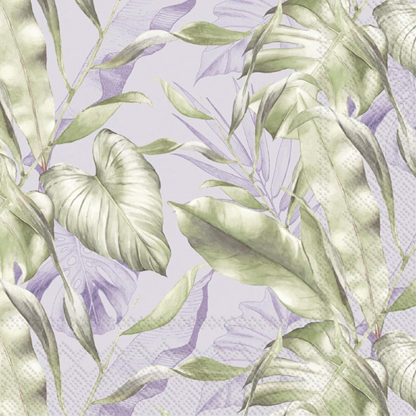 Beverage Napkin - Bamboo Leaves