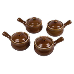 French Onion Soup Bowl w/lid (Brown)