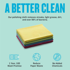 E-Cloth Glass & Polishing Cloths (Assorted Colors)