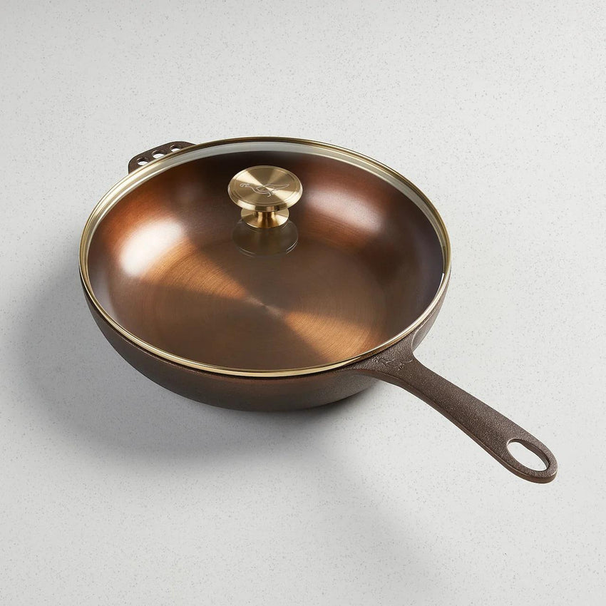 Smithey No. 11 Deep Skillet w/ Glass Lid
