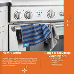E-Cloth Range & Stovetop Cleaning Kit