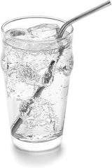 Outset Stainless Steel  Bent Straws w/Bag