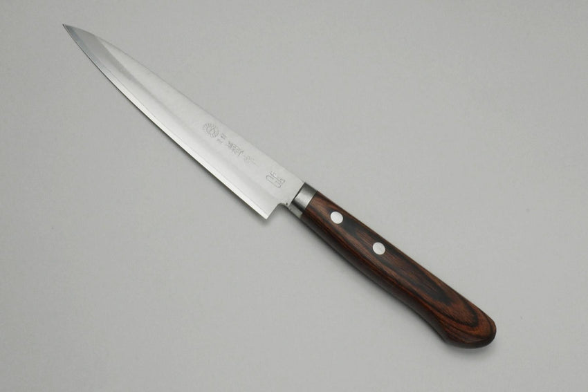 Kikuichi Petty Warikomi Gold w/Mahogany Handle - 5.3" (13 cm)