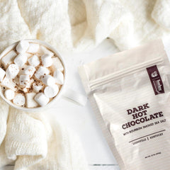 Bourbon Barrel Dark Hot Chocolate with Smoked Sea Salt (12 oz)
