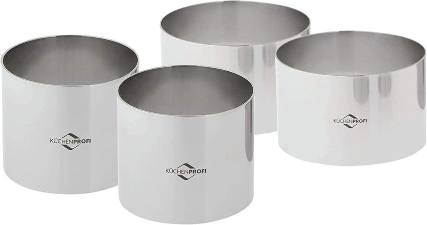 Kuchenprofi Ring Molds (4 pc set) - Stainless Steel