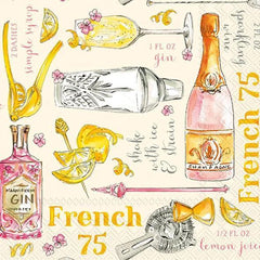Cocktail Napkin - French 75 (20 Count)