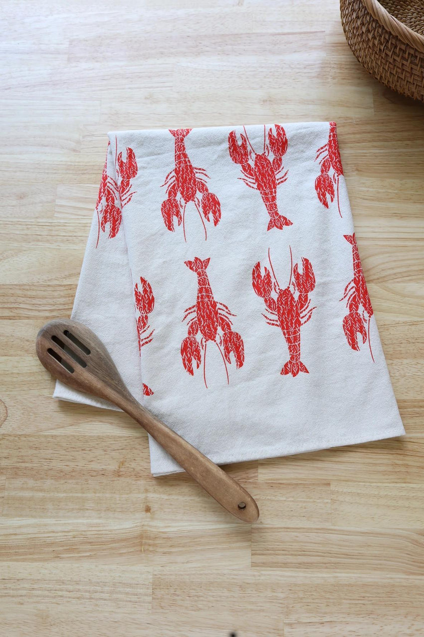 Lobster Red Kitchen Towel High Fiber