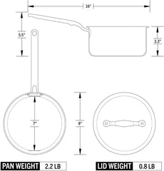 Eater Series 3 Qt Saucepan with Lid