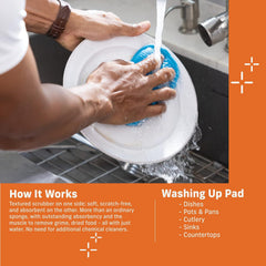 E-Cloth Washing Up Pad - Yellow