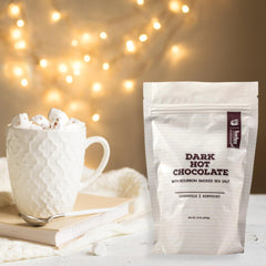 Bourbon Barrel Dark Hot Chocolate with Smoked Sea Salt (12 oz)