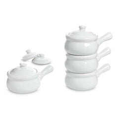 French Onion Soup Bowl w/lid (White)
