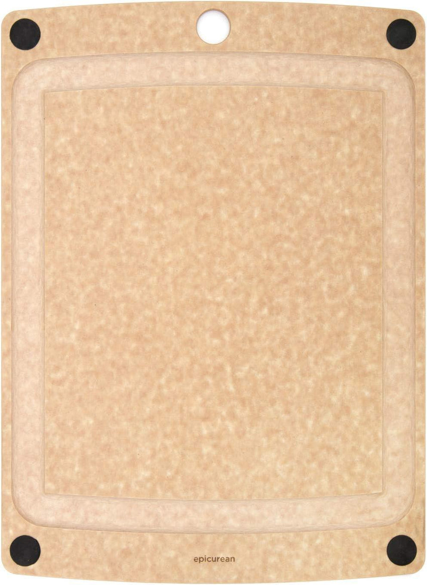 Epicurean Cutting Board - 14.5" x 11.25" Natural/Black  Buttons (All-in-One Series)