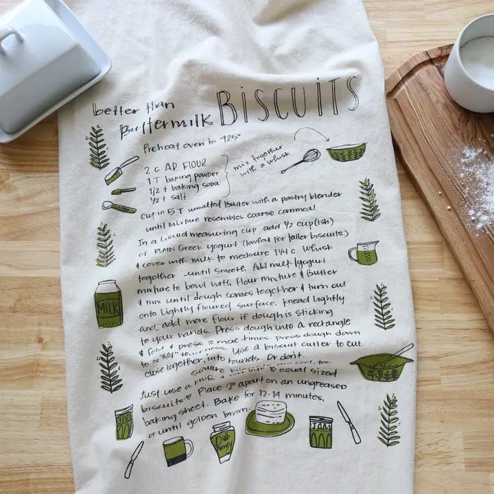 Biscuit Recipe Moss Kitchen Towel High Fiber