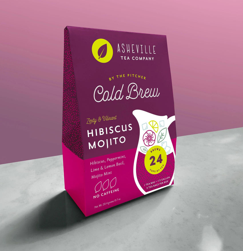 Hibiscus Mojito Cold Brew Herbal Tea Asheville Tea Company