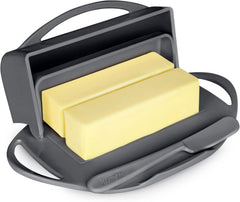 Butterie Flip-Top Butter Dish - Gray