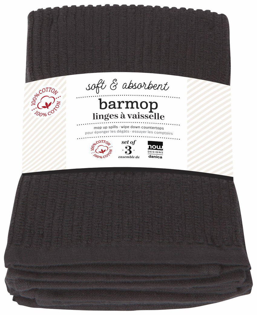 Barmop Towel - Black (Set/3)