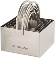 Endurance Square Biscuit Cutter - Rippled (Set of 4)