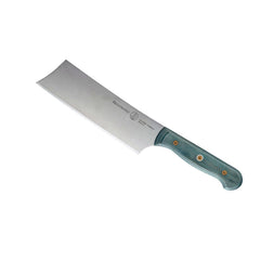 Custom Blue Nakiri Knife - 6.5"