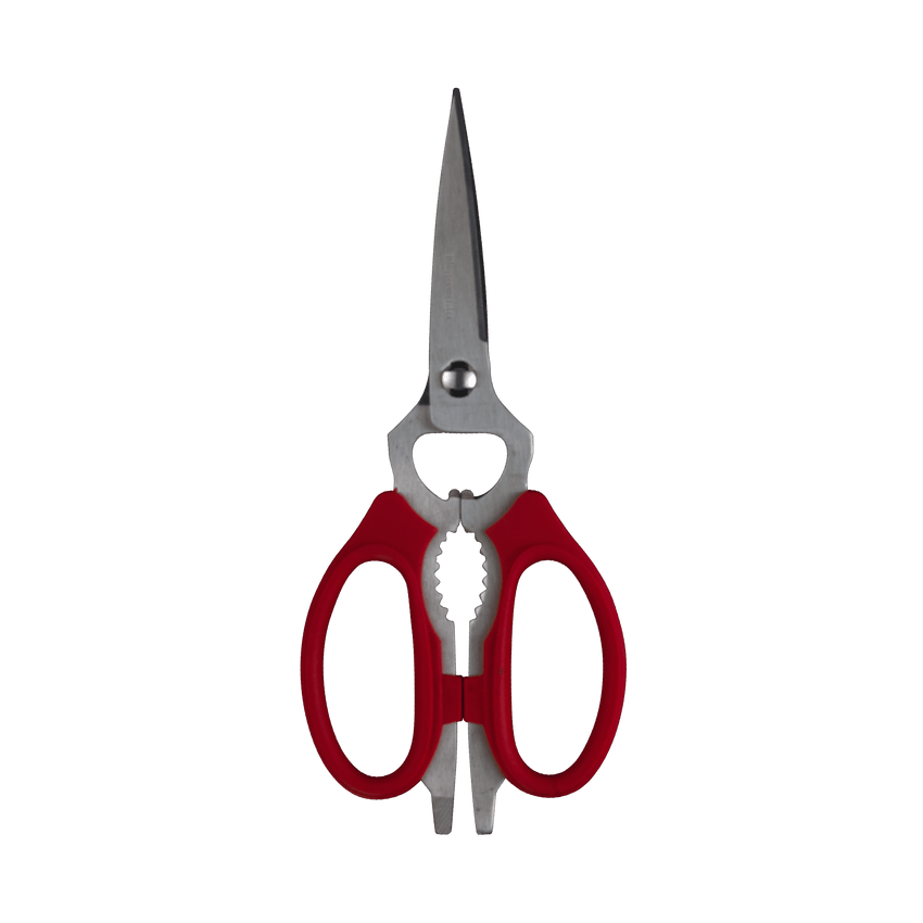 Red Take-Apart Kitchen Scissors - 8"