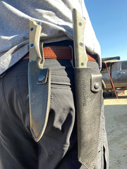 Leather Belt Sheath for Overland Utility Knife