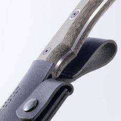 Leather Belt Sheath for Overland Camp Knife