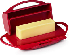 Butterie Flip-Top Butter Dish - Red