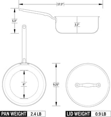 Eater Series 3 Qt Saucier with Lid
