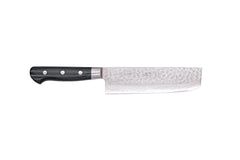 Kikuichi Warikomi Damascus Tsuchime Nakiri - 6.7" (17 cm)