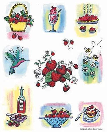 Flour Sack Towel - Strawberries