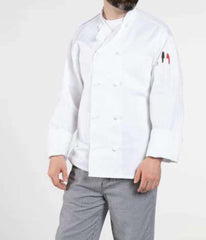 Chef Coat 10 Knot White (Sm)