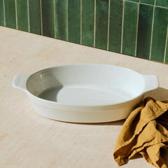 Made In Oval Baking Dish - White