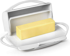 Butterie Flip-Top Butter Dish - White