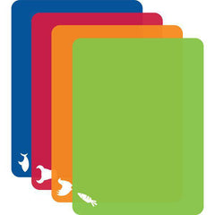 Chop Chop Flex Mats Bright Colors W/Icons 4PK
