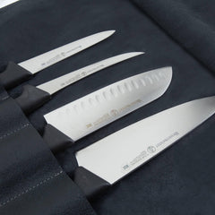 Messermeister Leather Knife Roll - 7 Pocket (Black)