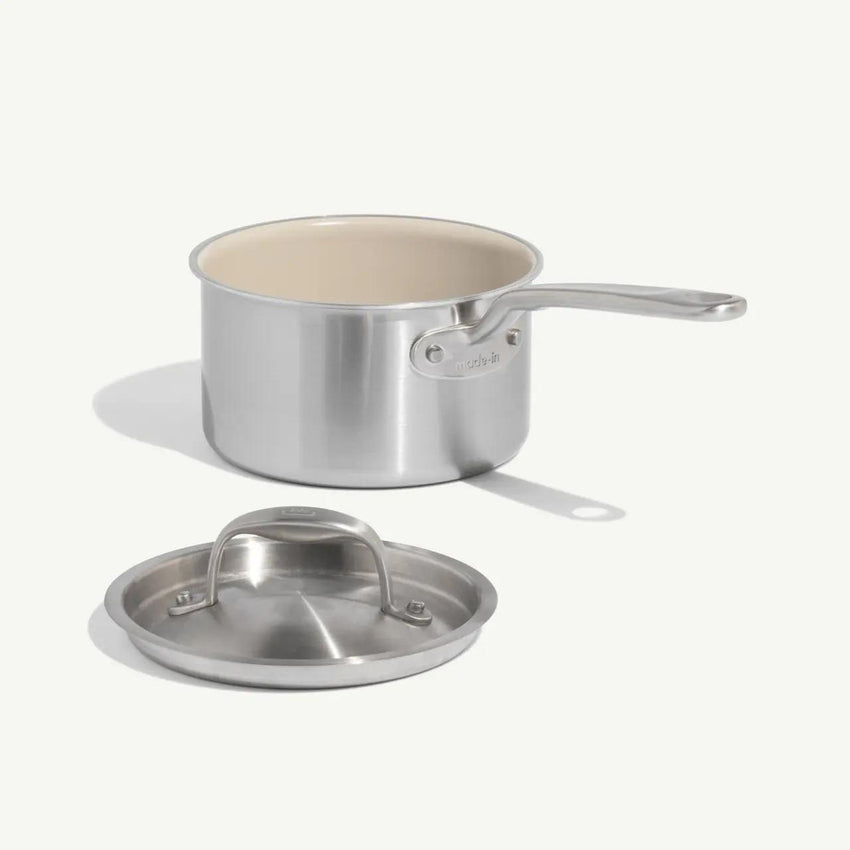 Made In 2 Qt CeramiClad Saucepan w/Lid