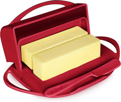 Butterie Flip-Top Butter Dish - Red