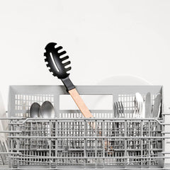 Epicurean Pasta Server - Natural & Black (Gourmet Series)