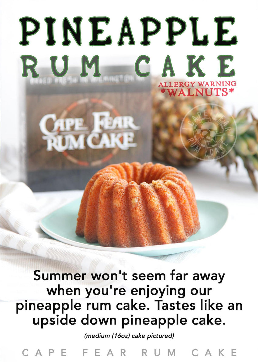Cape Fear Pineapple Rum Cake (5oz)