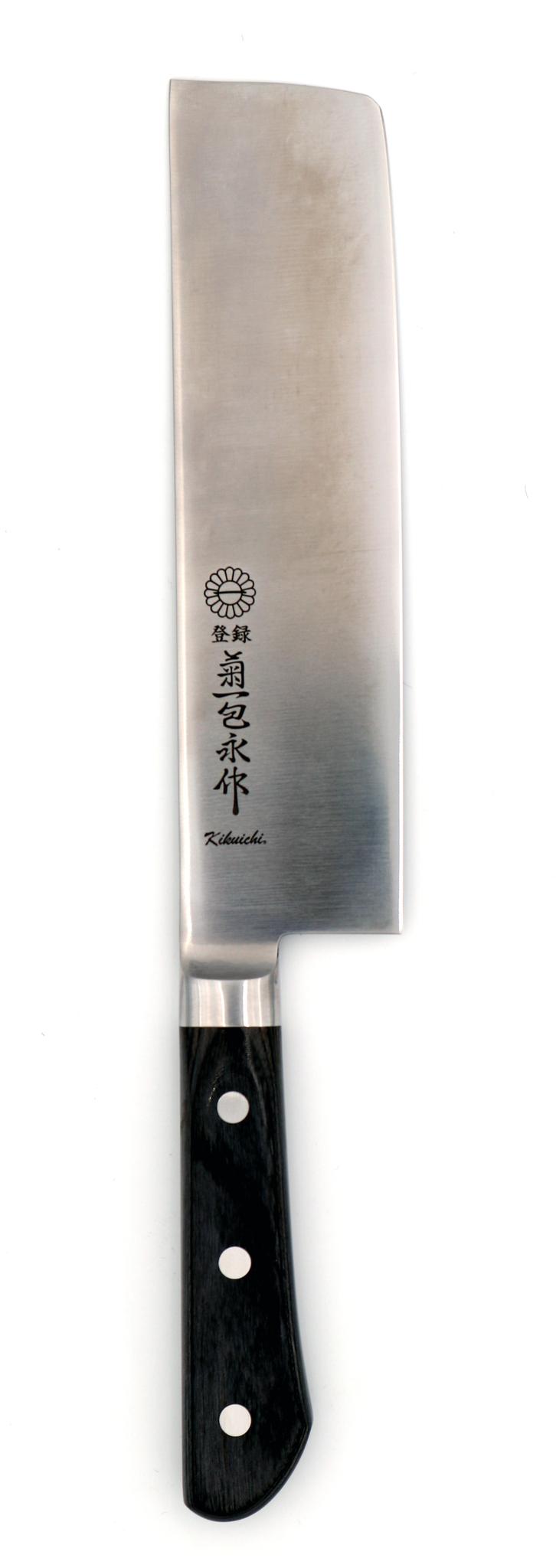 Kikuichi SEM Nakiri Semi-Stainless - 7.25" (18.5 cm)